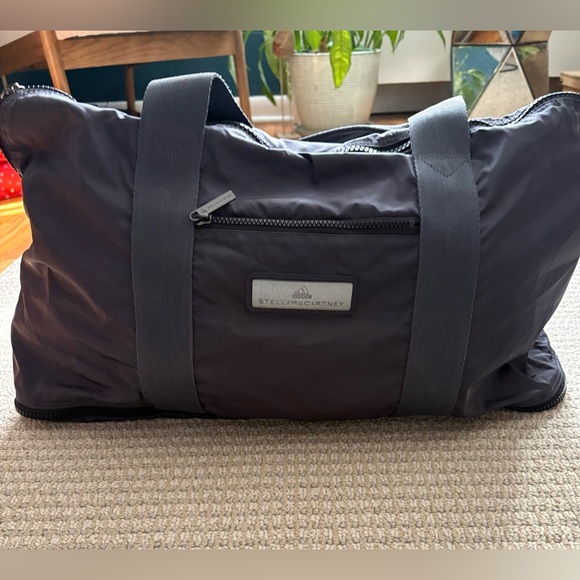 Adidas by Stella McCartney Black Duffle Yoga Gym Bag - Dark Grey - Picture 5 of 15